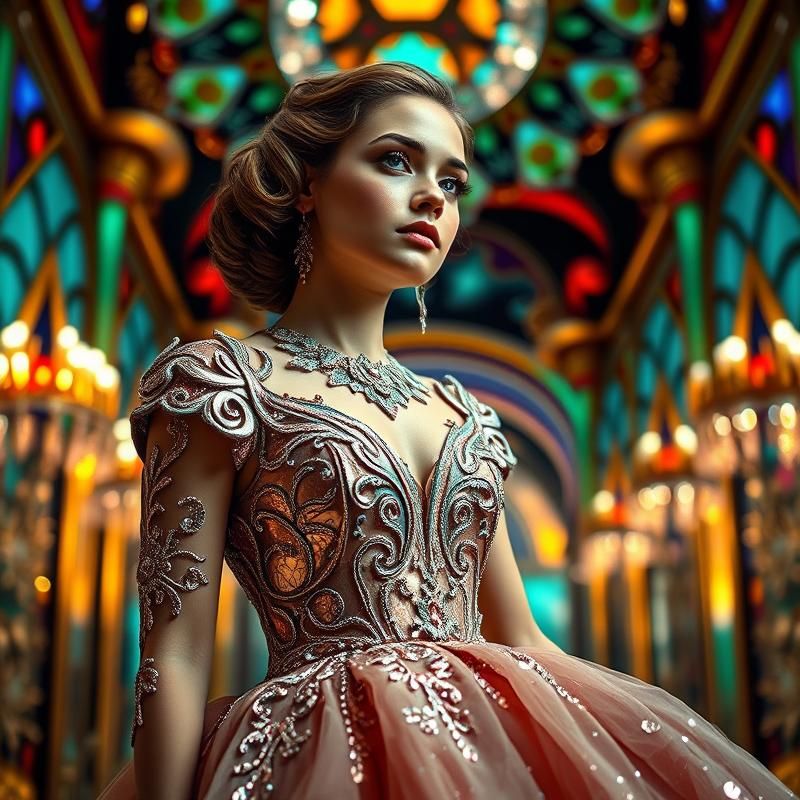 art deco style AI art