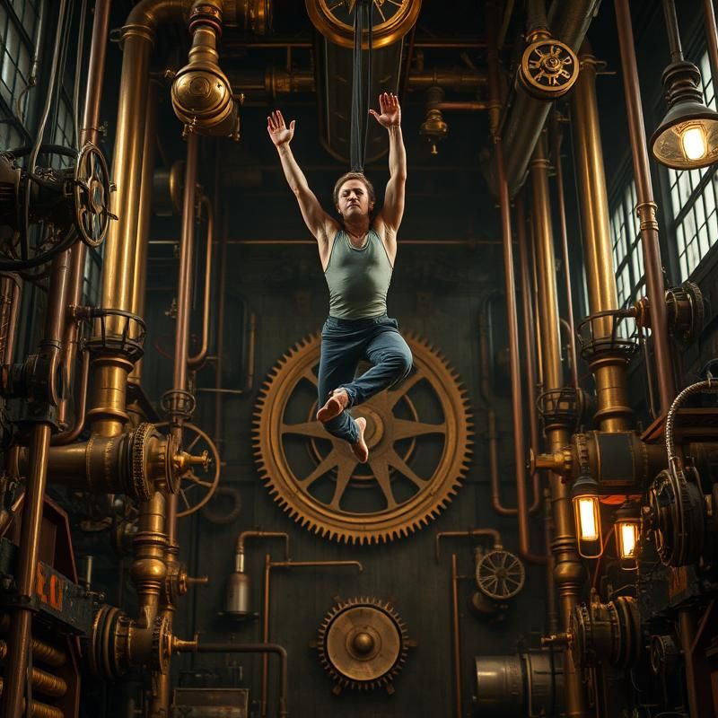 steampunk style AI art