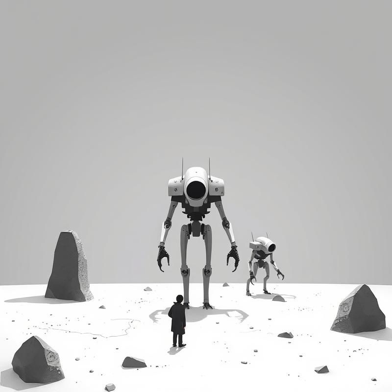 minimalist style AI art