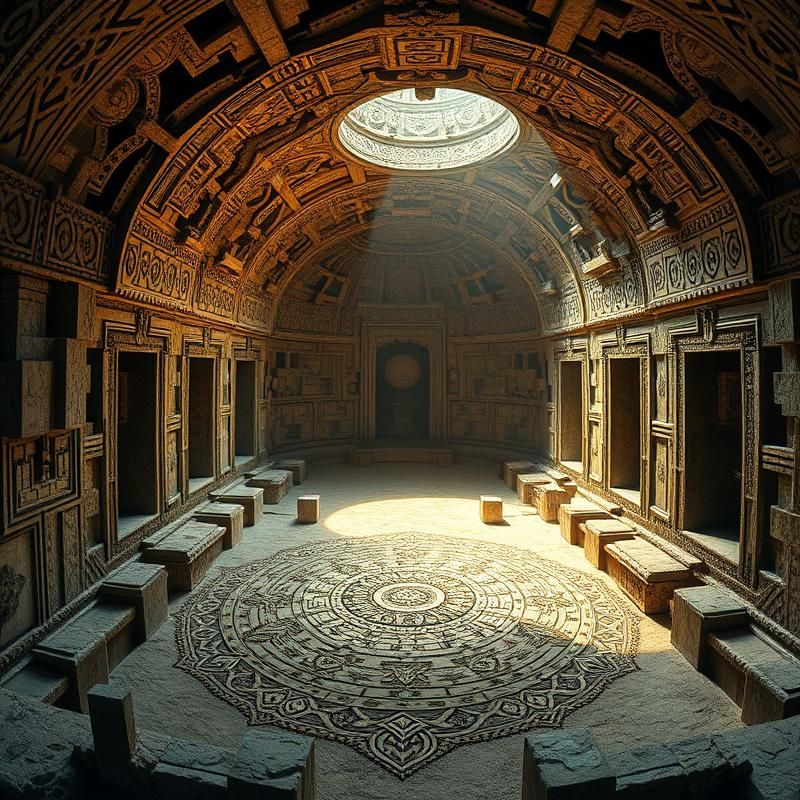 sacred geometry style AI art