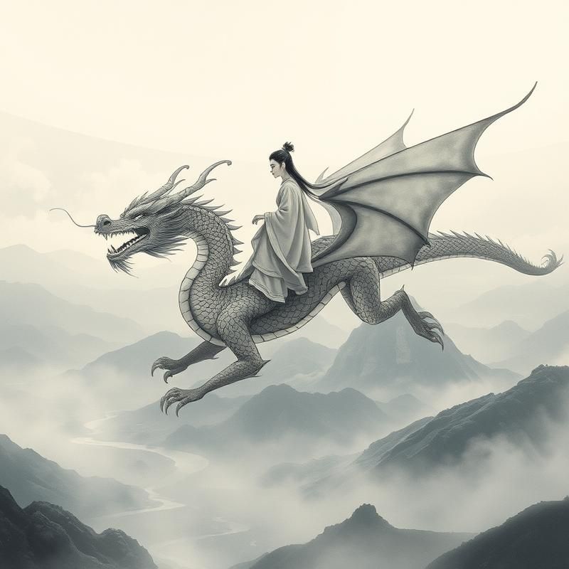 chinese painting style AI art