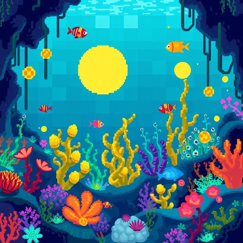 pixel art style AI art