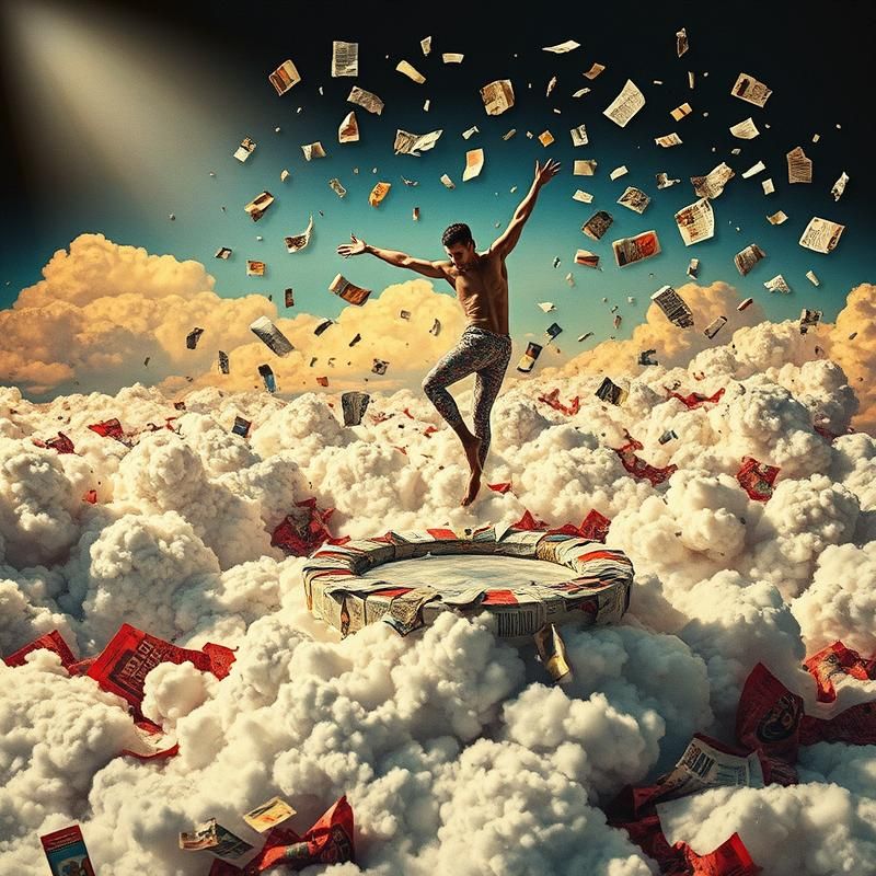 collage style AI art