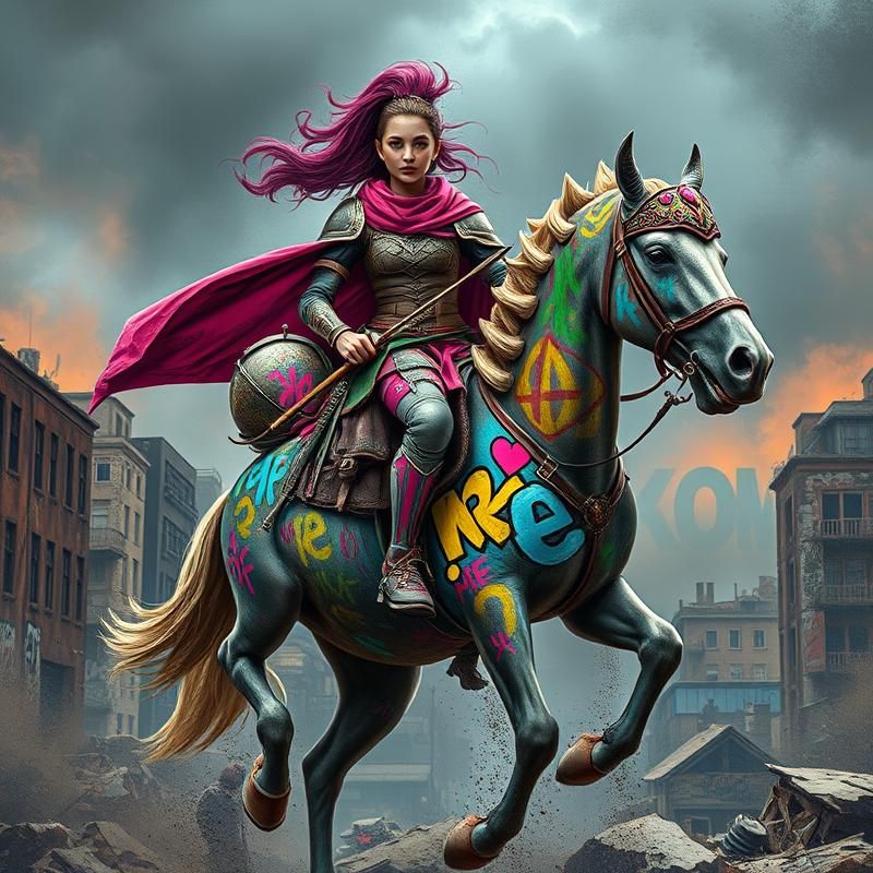 graffiti style AI art