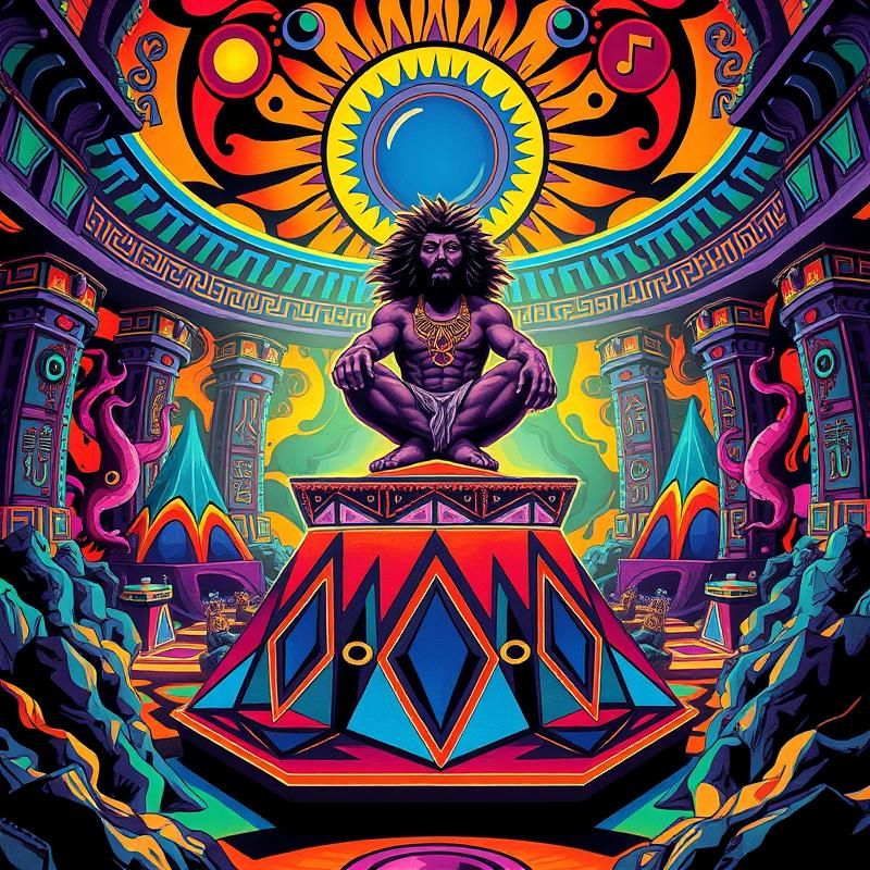 memphis design style AI art