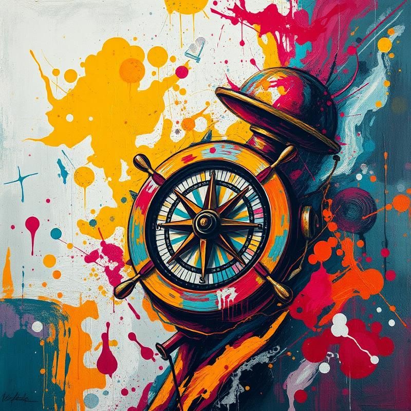 abstract expressionism style AI art