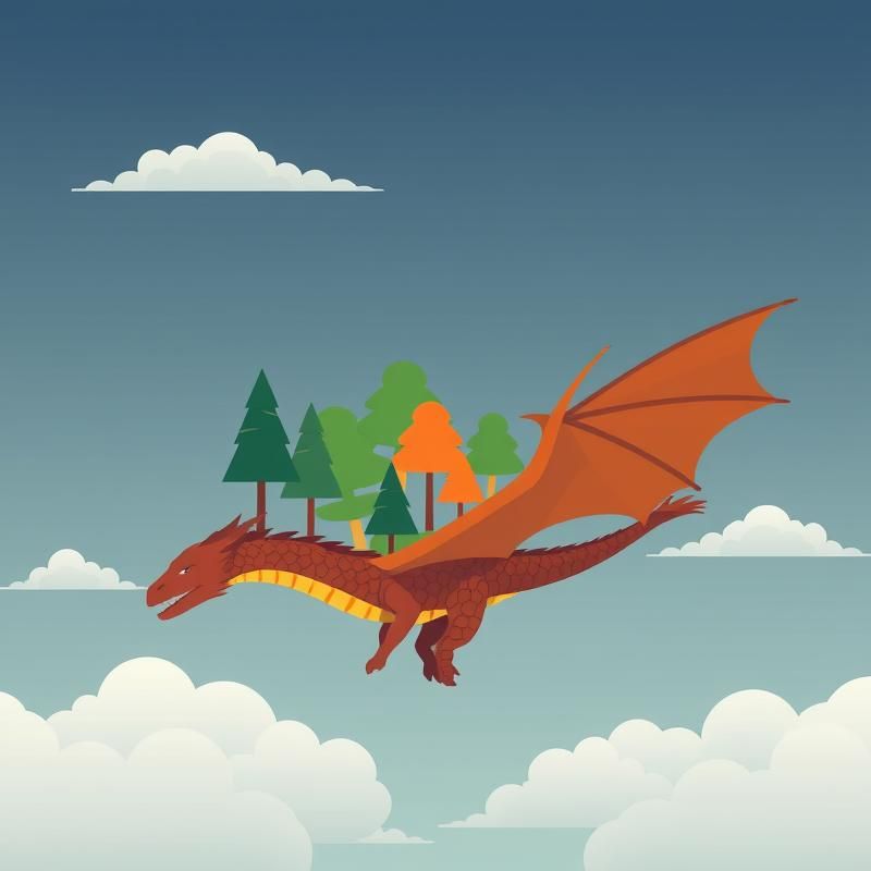 flat design style AI art