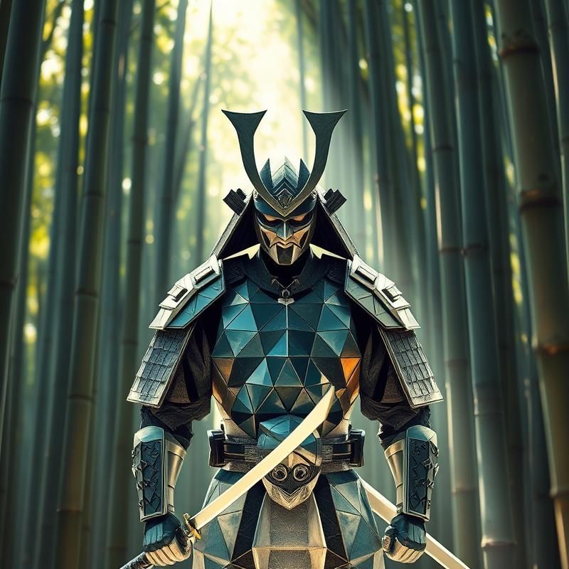 geometric style AI art