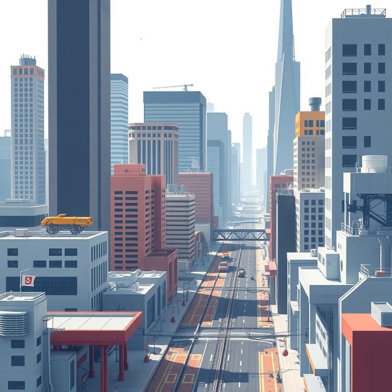 flat design style AI art