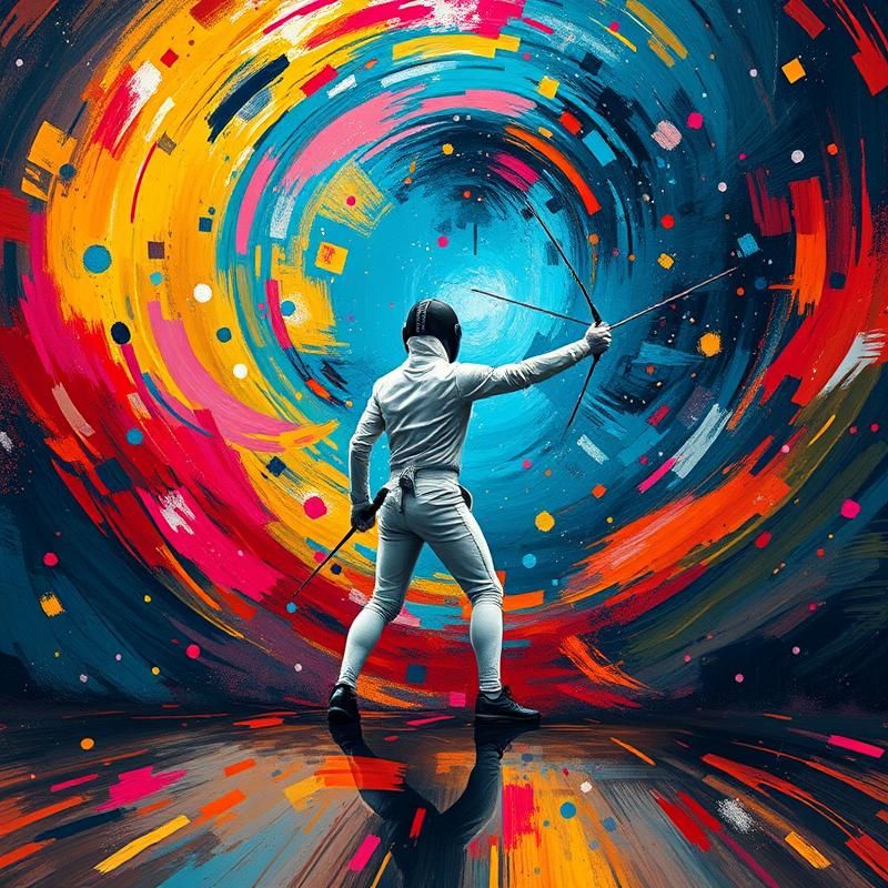 abstract expressionism style AI art