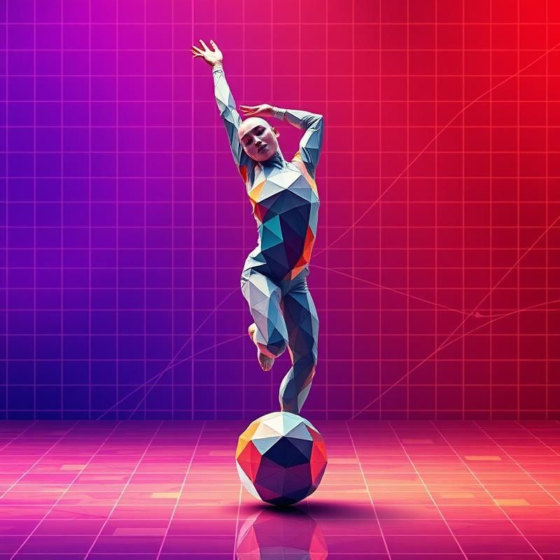 geometric style AI art