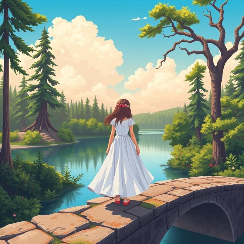 retro style AI art