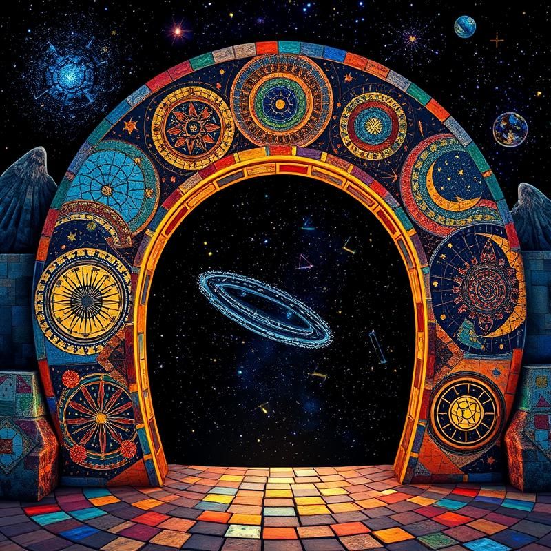 mosaic style AI art