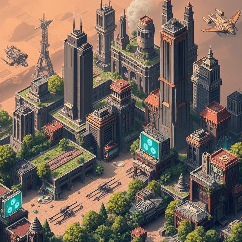 isometric style AI art