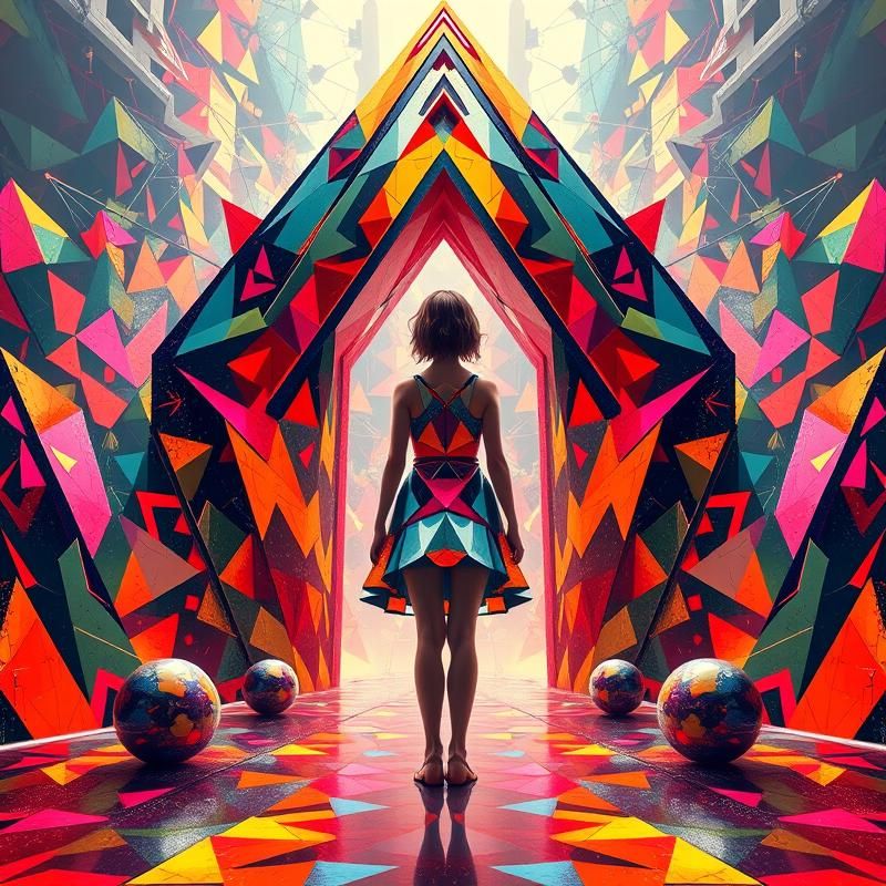 constructivist style AI art