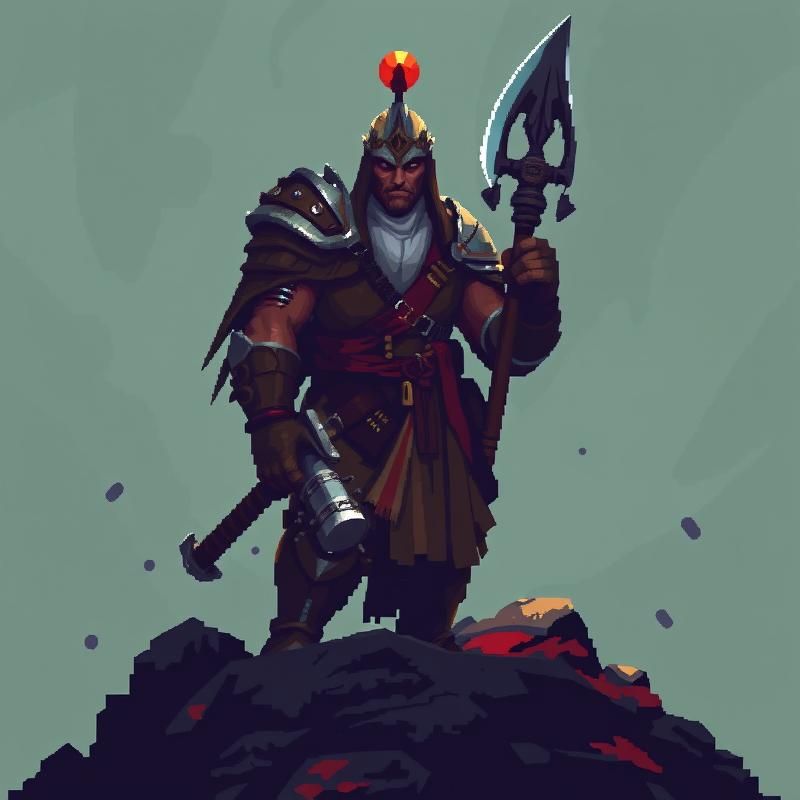 pixel art style AI art