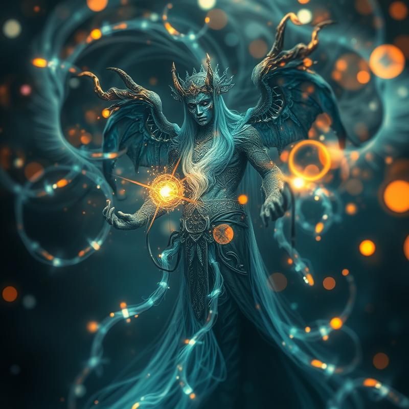 light painting style AI art