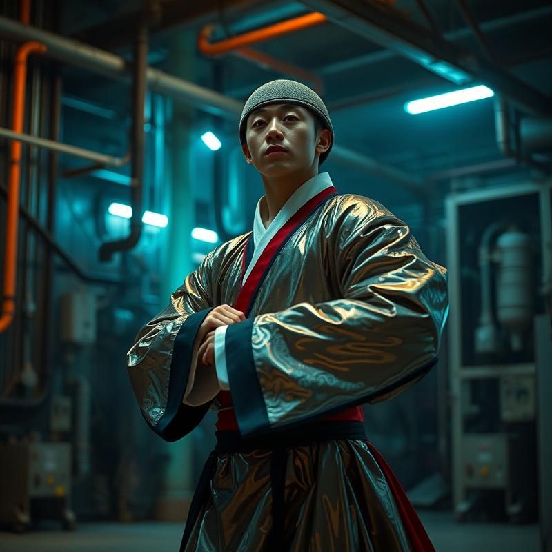 industrial style AI art