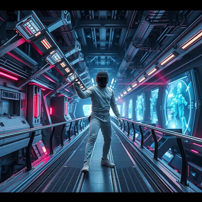 sci-fi art style AI art