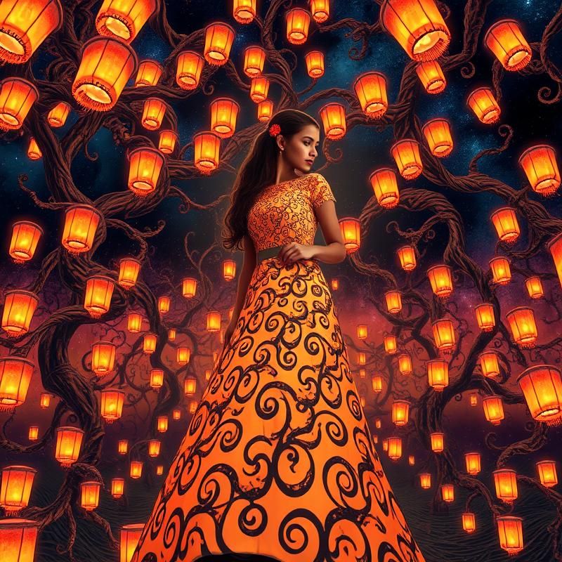 fractal art style AI art