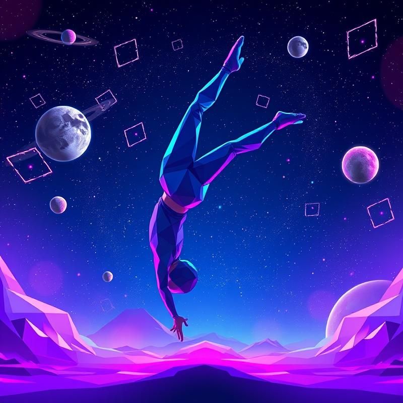 low poly style AI art