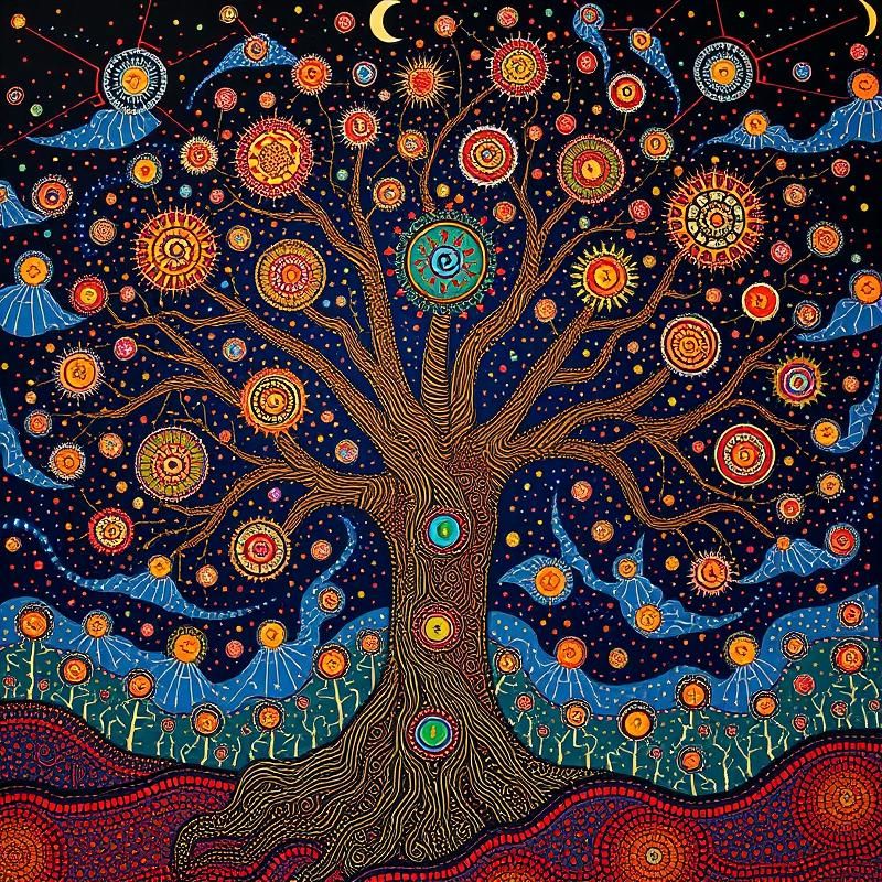 aboriginal art style AI art