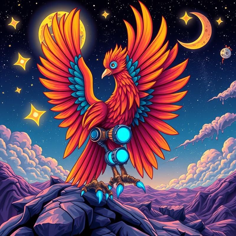 lowbrow art style AI art