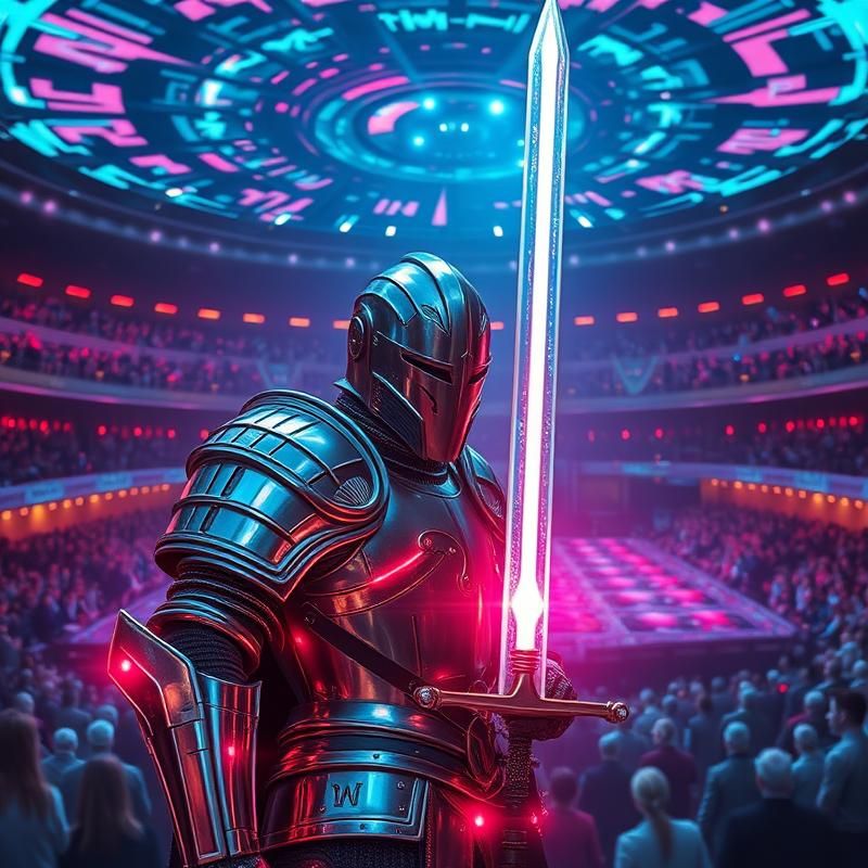holographic style AI art