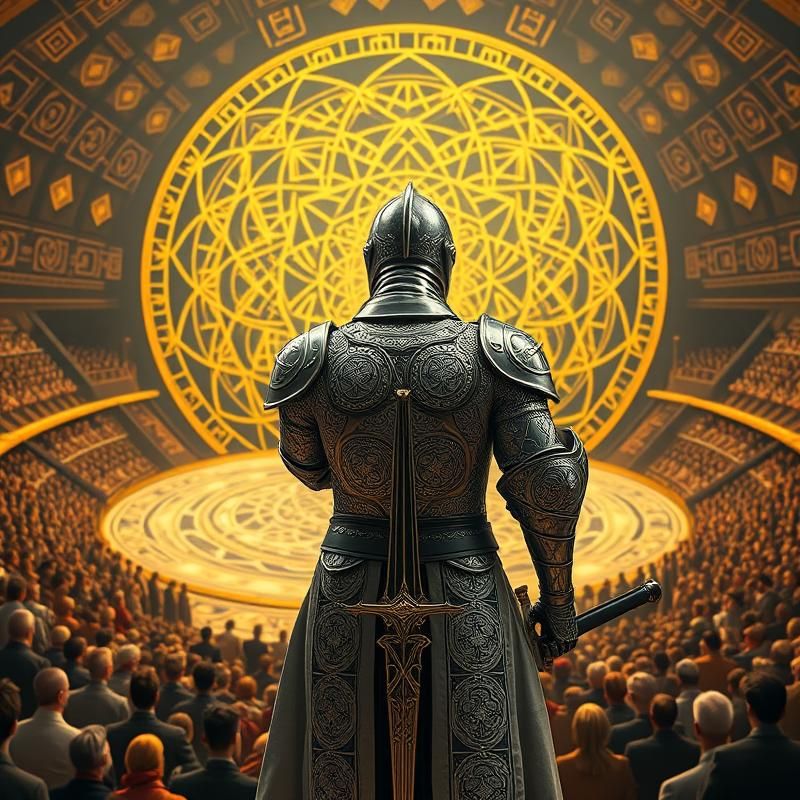 sacred geometry style AI art