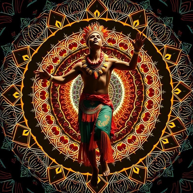 mandala style AI art