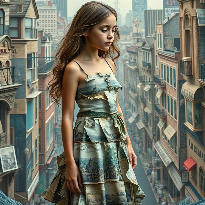 collage style AI art