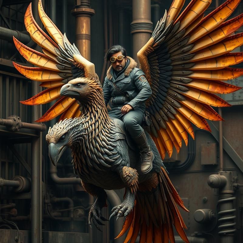 industrial style AI art