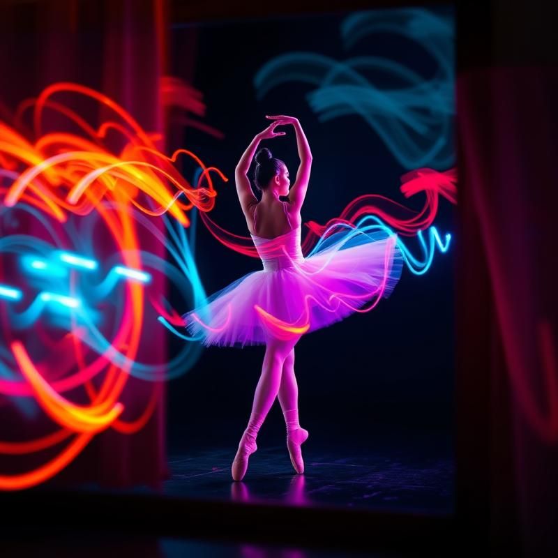 light painting style AI art