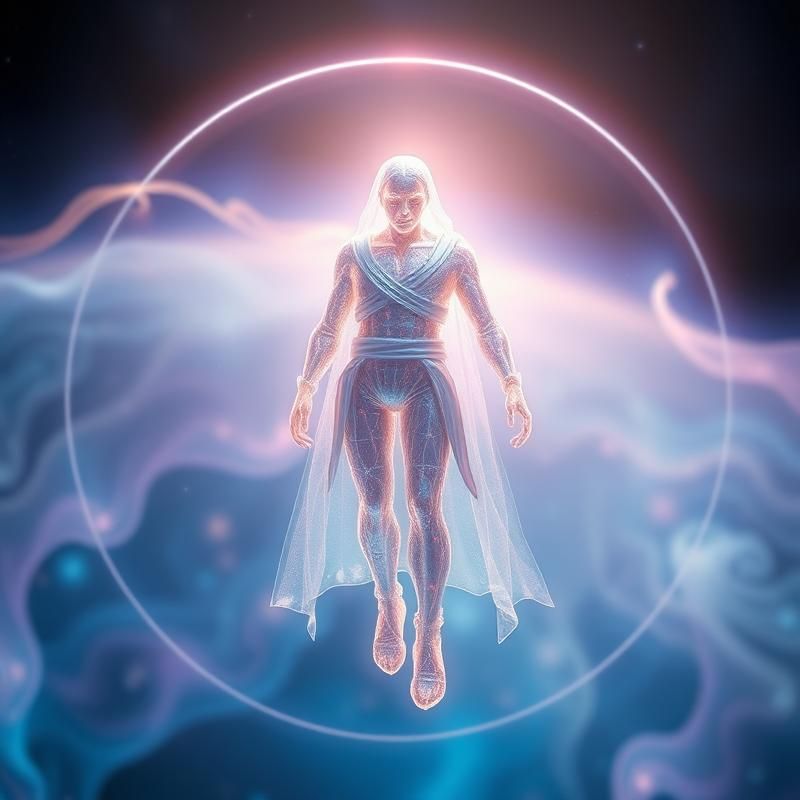 holographic style AI art