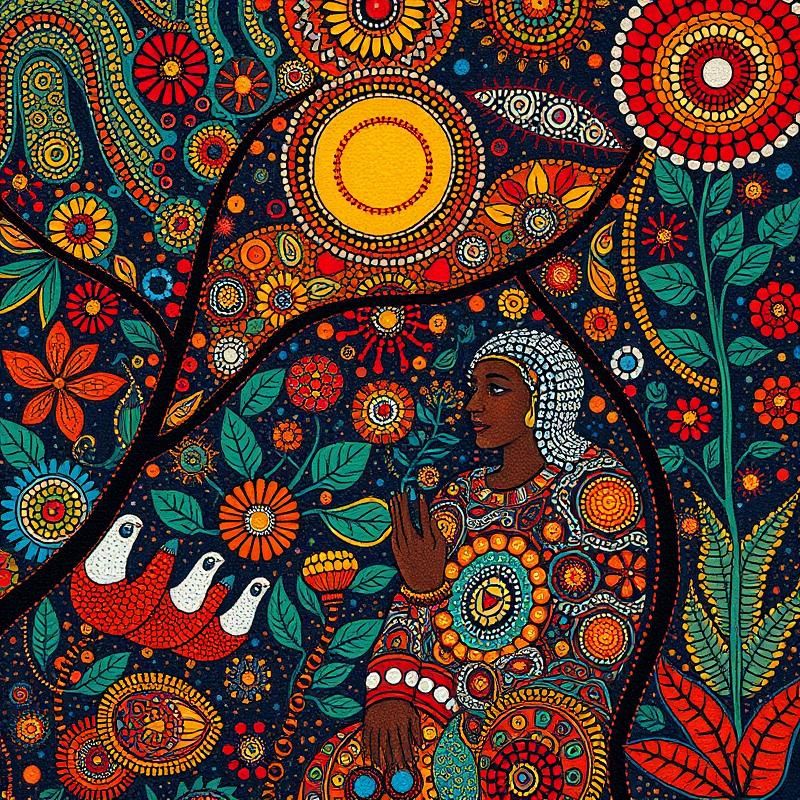 aboriginal art style AI art