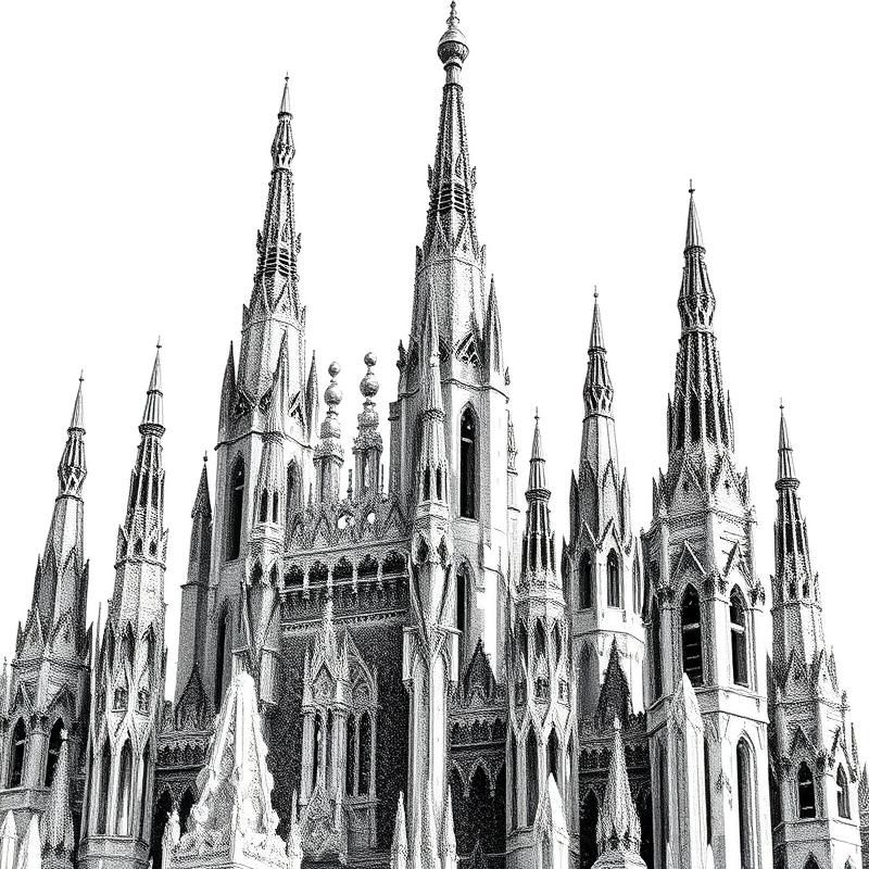 stipple style AI art