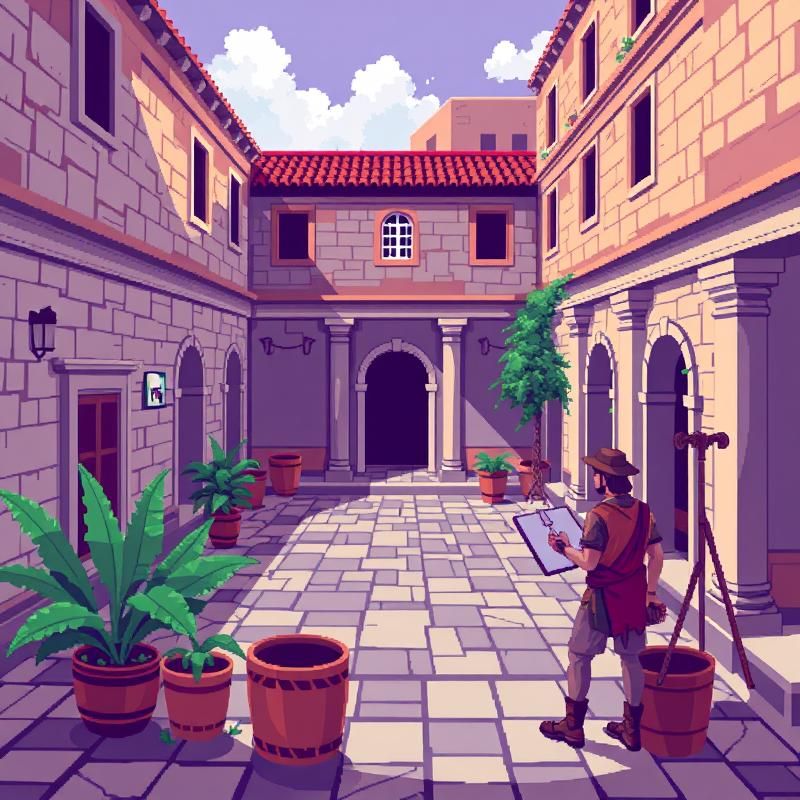 pixel art style AI art