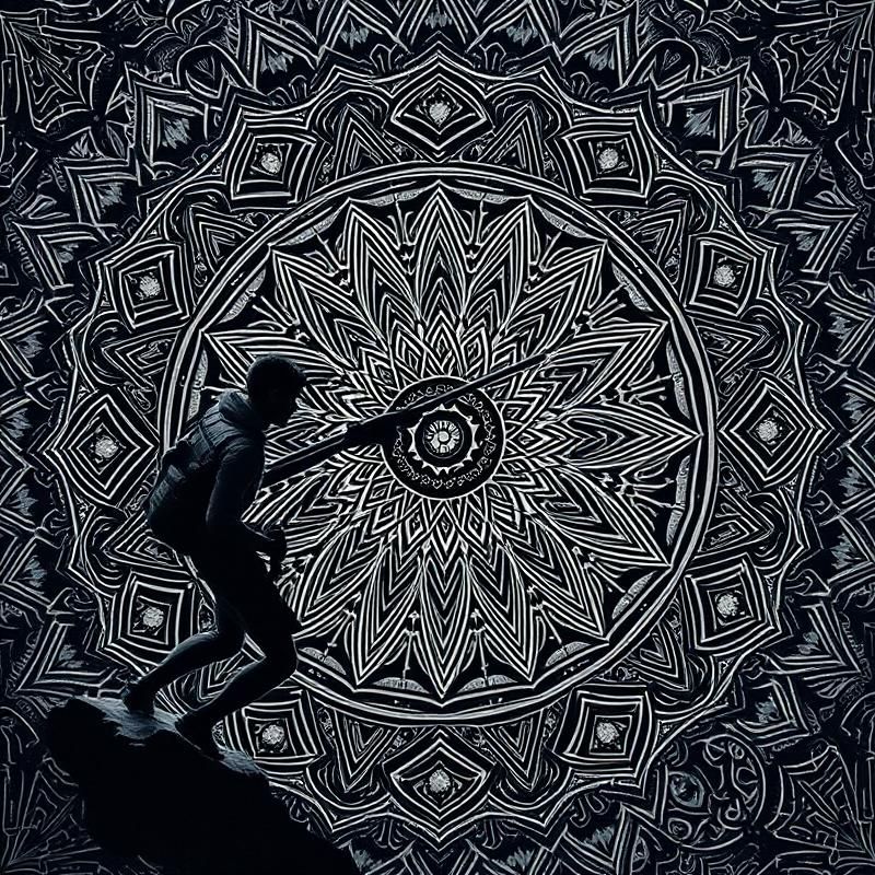 mandala style AI art