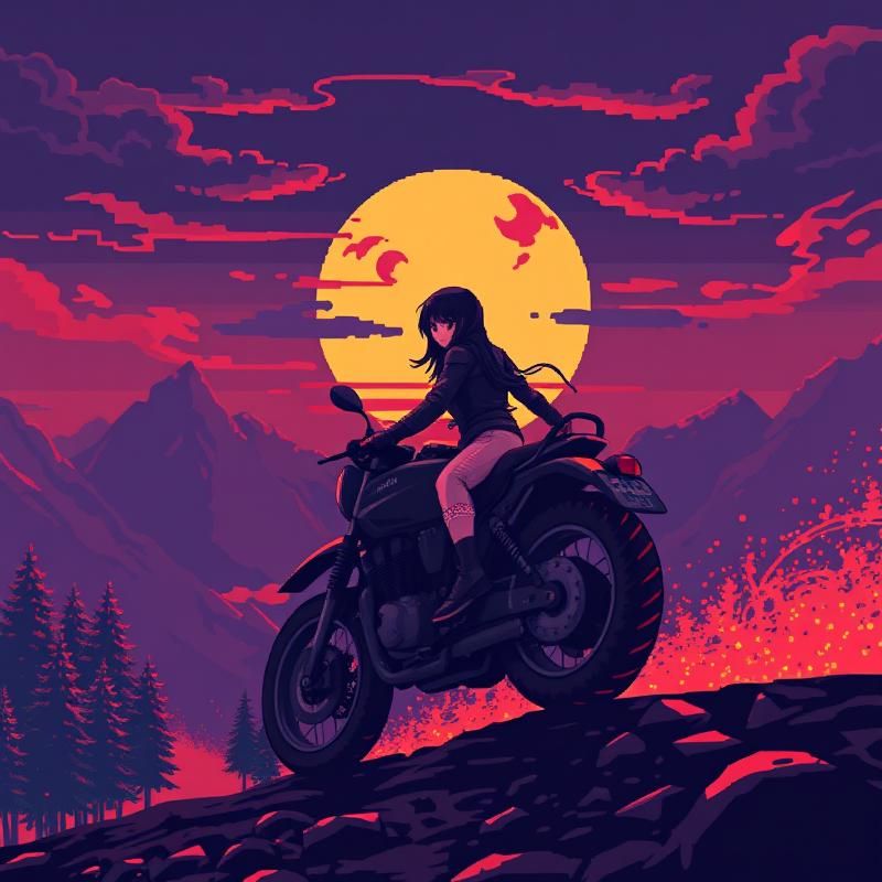 pixel art style AI art