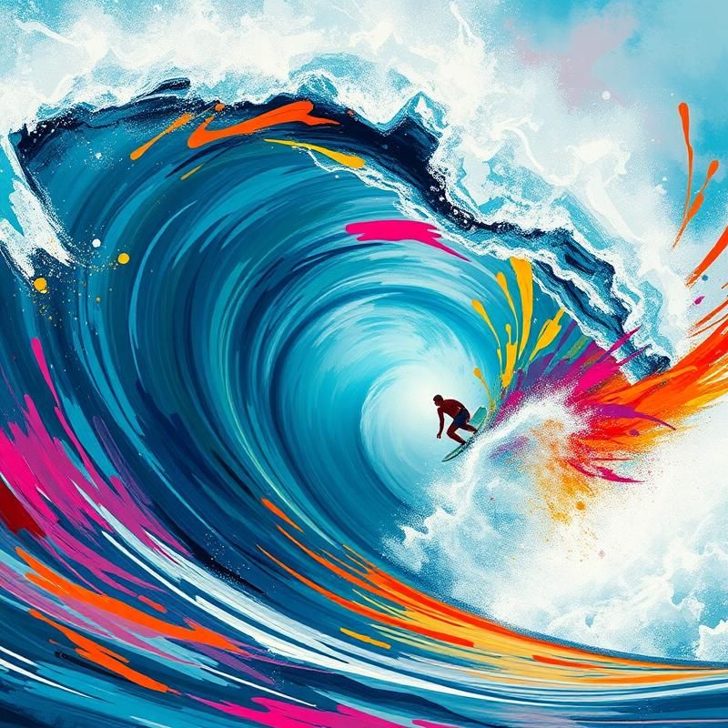 abstract style AI art