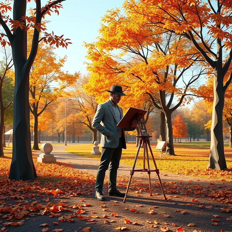low poly style AI art