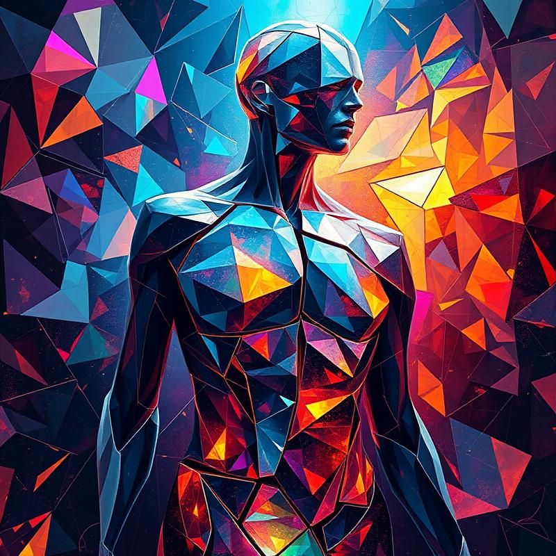 cubism style AI art