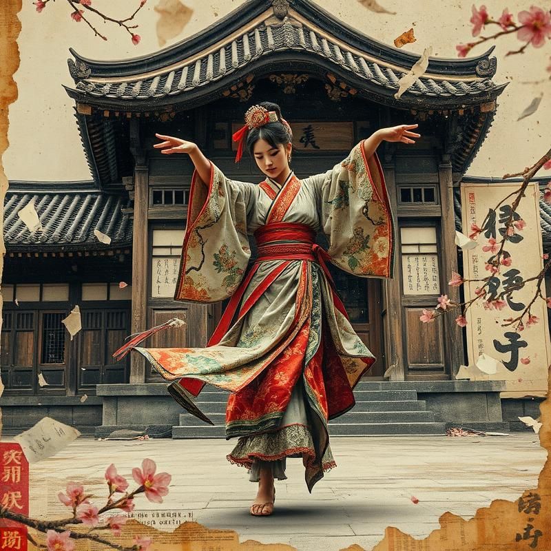 collage style AI art
