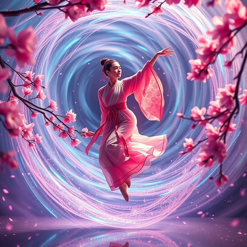 holographic style AI art