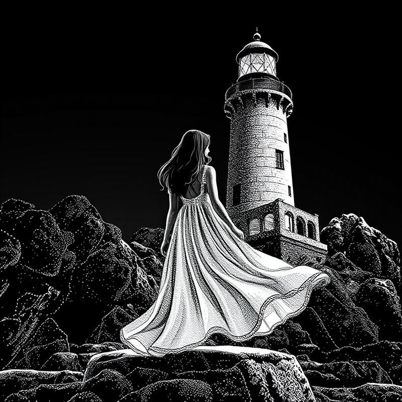 stipple style AI art