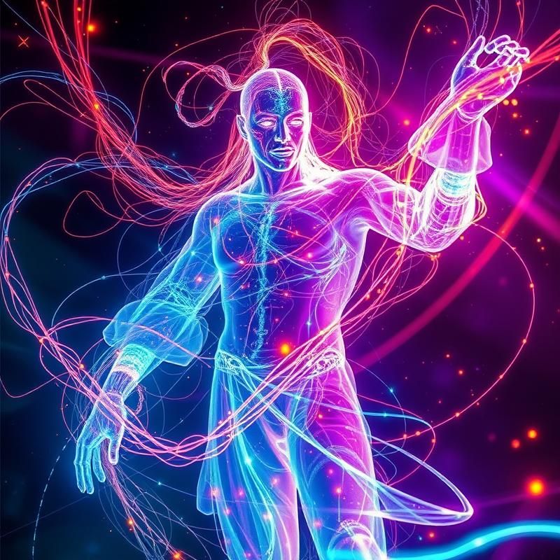 light painting style AI art