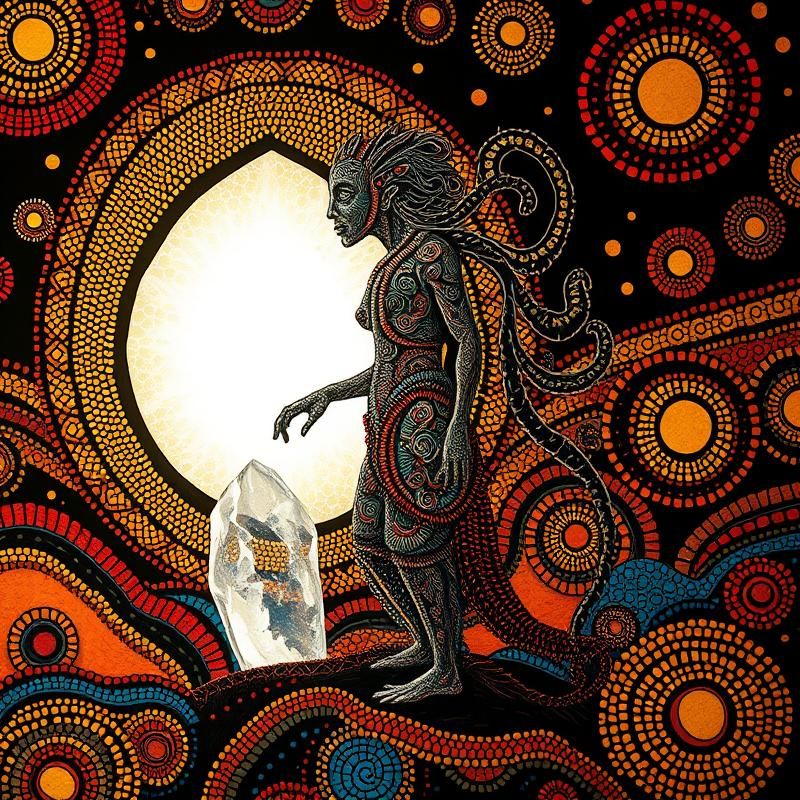 aboriginal art style AI art