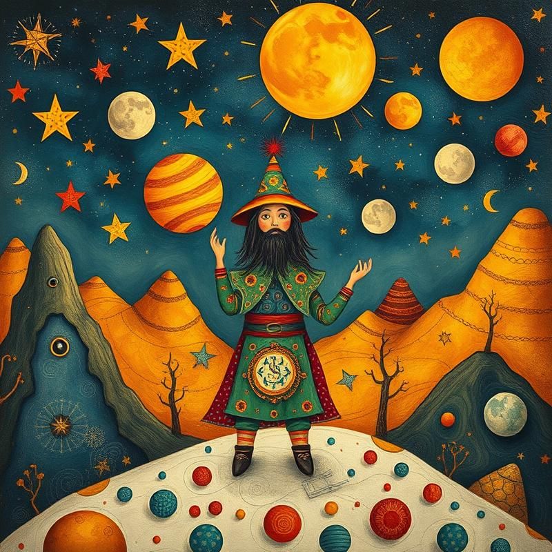 folk art style AI art