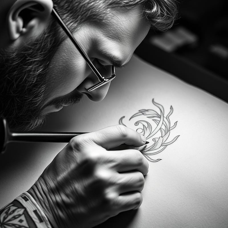 pencil sketch style AI art
