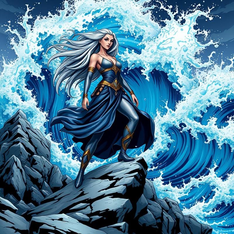 comic book style AI art